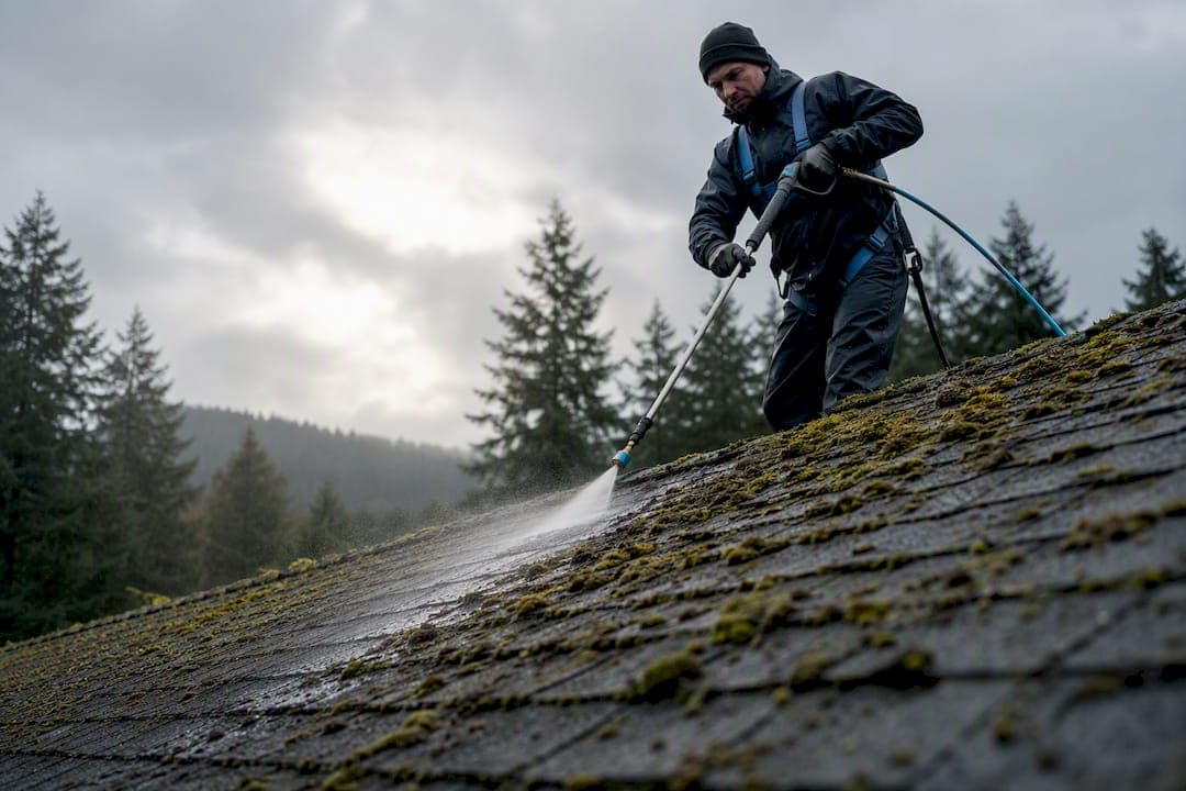 2 to 2.5 Year Guarantee: Roof Soft Washing for Vancouver Island Homes